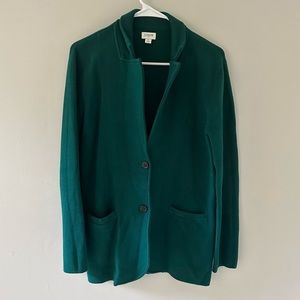 JCREW Green Sweater Jacket - Size M